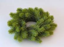 Věnec z jehličí nezdobený prům. 28 cm
