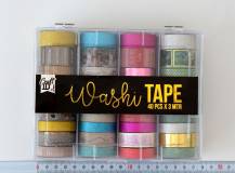 Washi ozdobná páska - SADA 40 ks